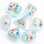 Confetti Polyhedral Dice Sets